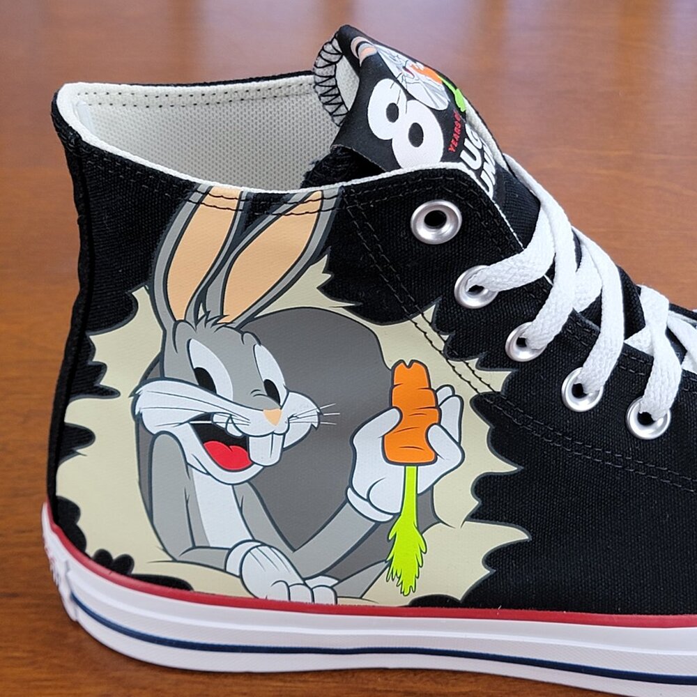 Converse x Bugs Bunny 80Years CTAS HI 169225F Size Men's 9.5 / Women's 11.5 NWB - Picture 10 of 15